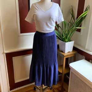 Purple accordion skirt